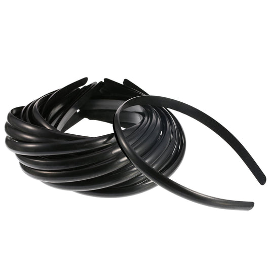 Hicarer front pack showing thirty black headbands for bulk use