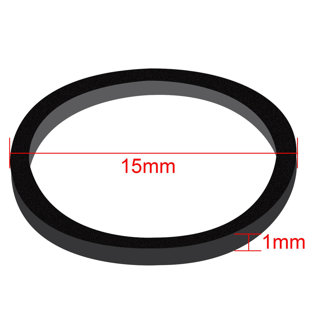 Hicarer open plastic round box filled with mini black bands for neat organization