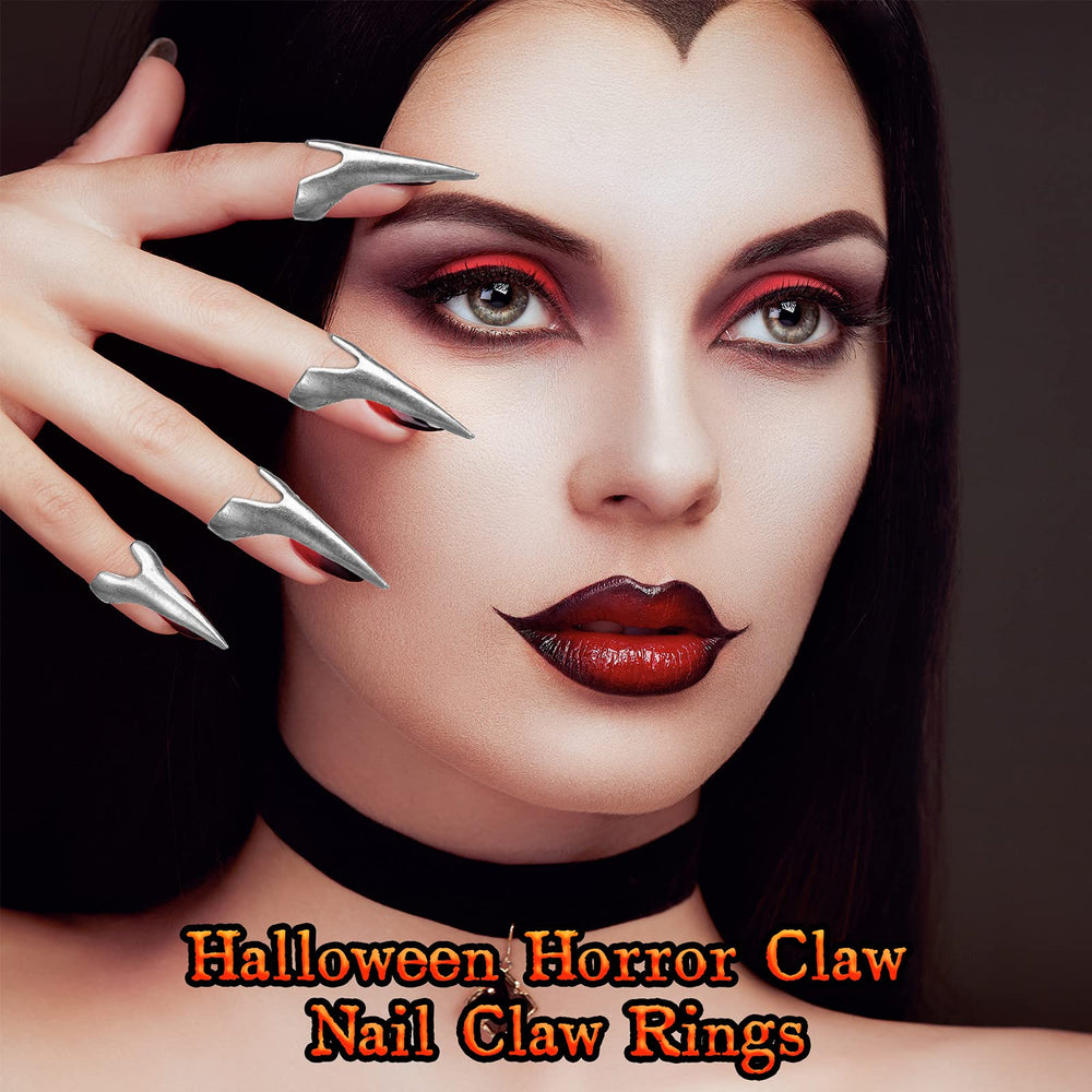 Hicarer talon rings beside a ruler showing size for accurate fit information