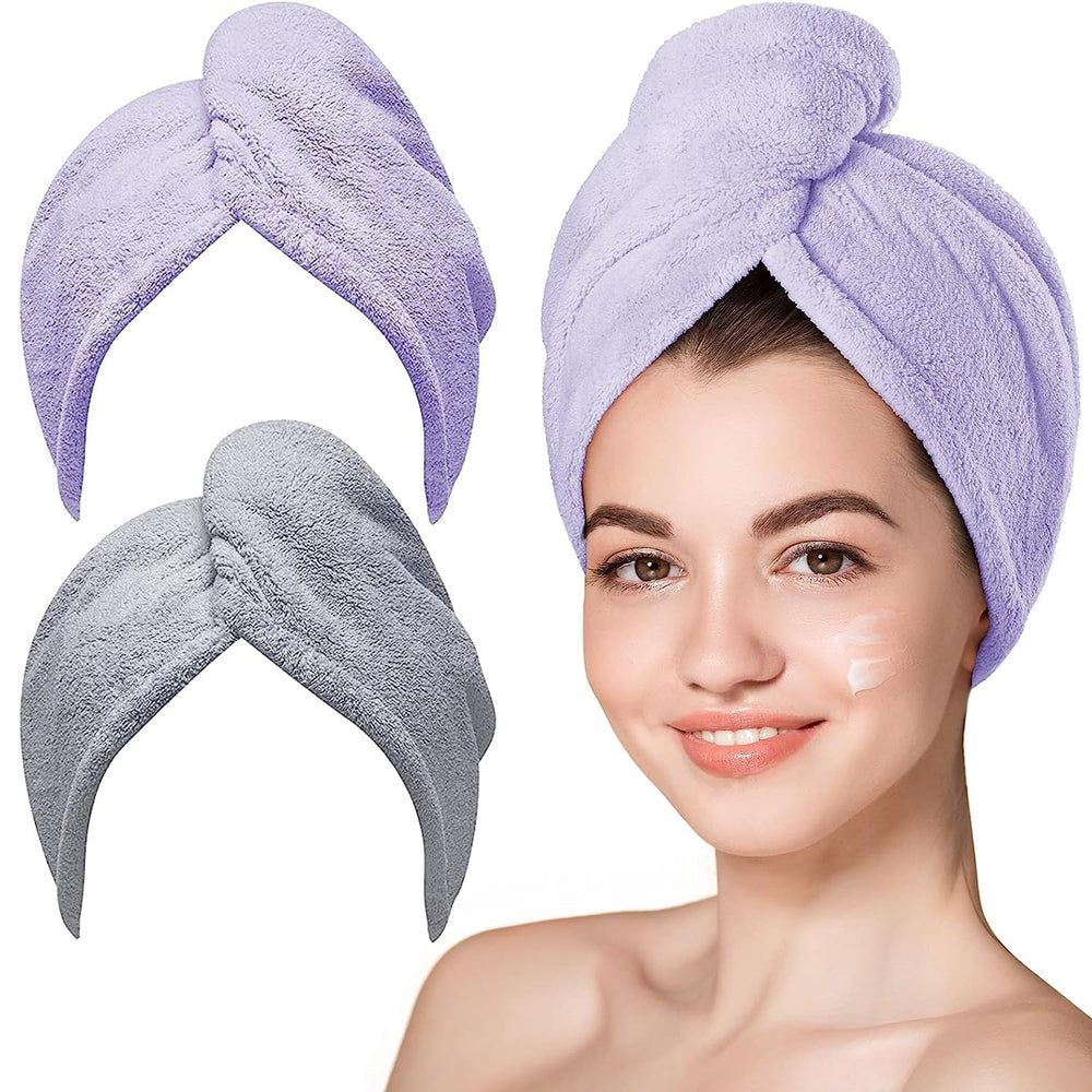 Hicober front packaging showing two-color turban set and fast-dry benefit