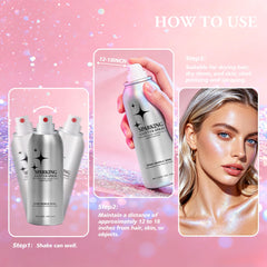 HIESGIE body application on shoulders showing reflective festival-ready glow