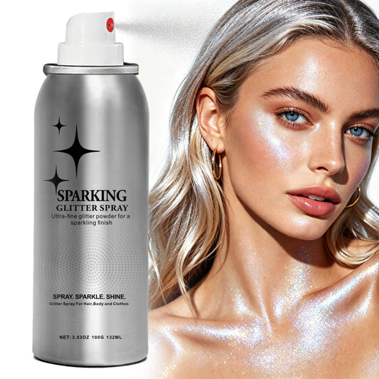 HIESGIE front can packaging showing silver shimmer and 100ml volume