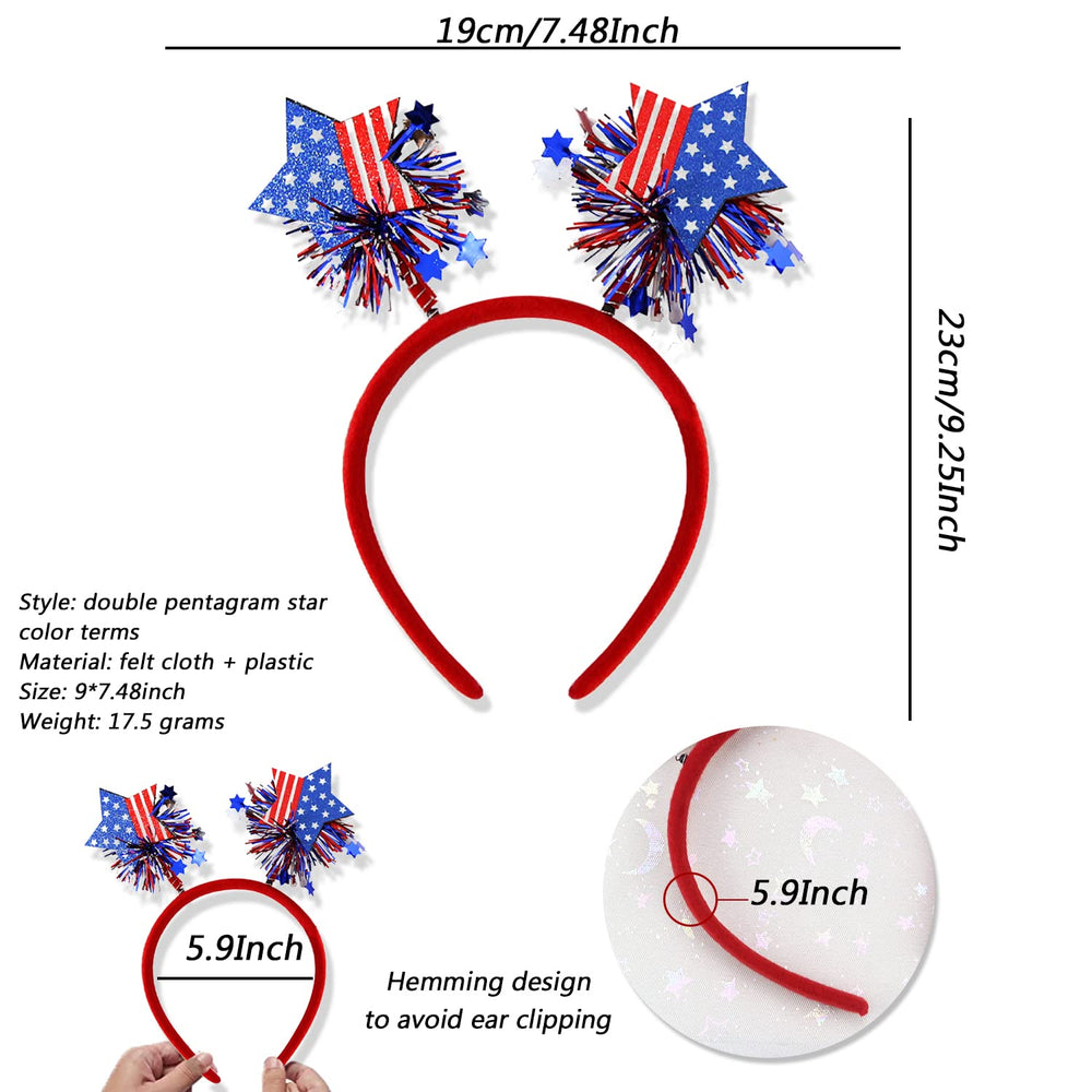 HIFANMM star pattern closeup revealing clear USA-themed stars for photo-ready looks