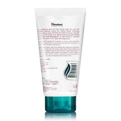 Himalaya used by model with glowing skin post-exfoliation, smoother complexion benefit
