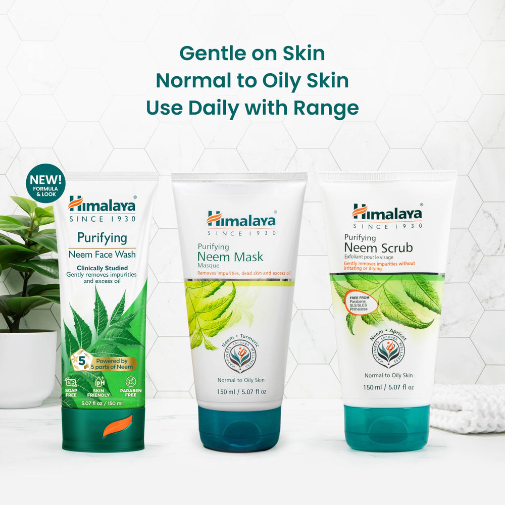 Himalaya 150 mL beside smartphone showing travel-friendly size