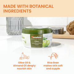 Himalaya cream applied to forearm demonstrating non-greasy absorption and hydration