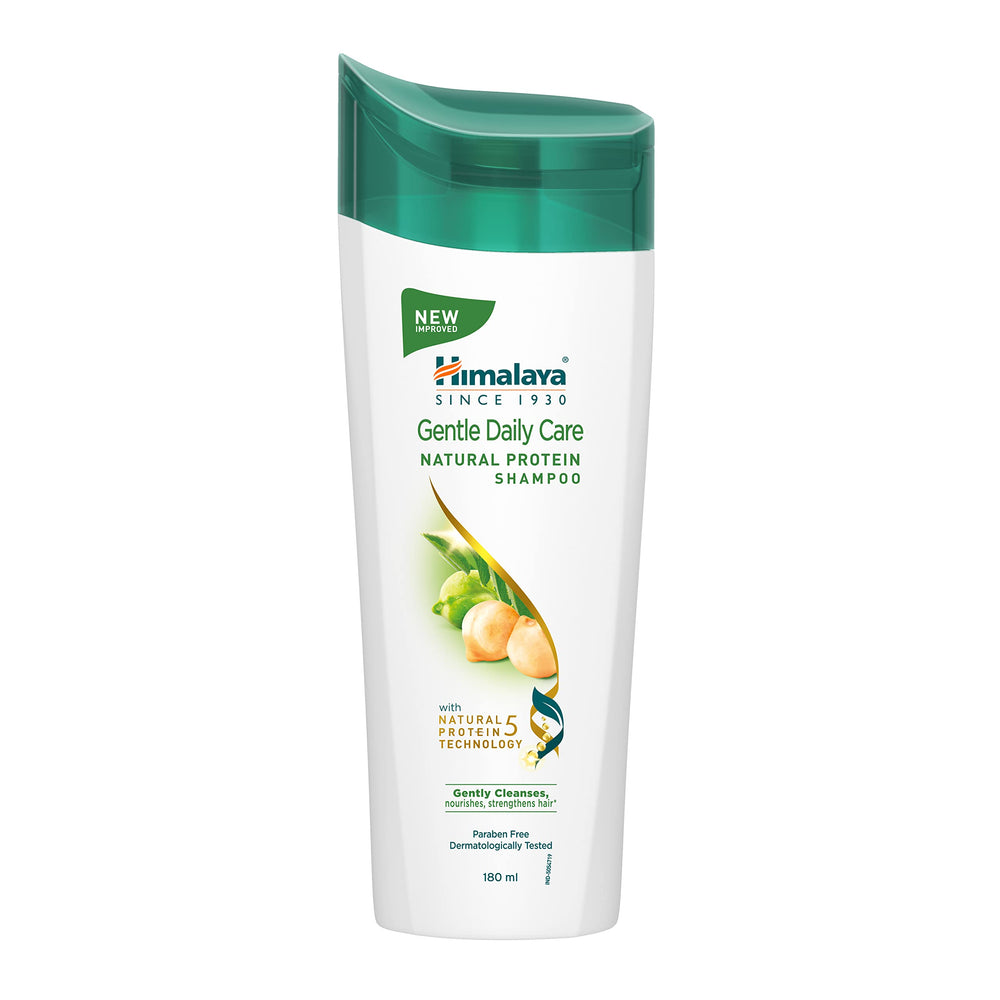 Himalaya gentle daily care protein shampoo front packaging shows product benefits