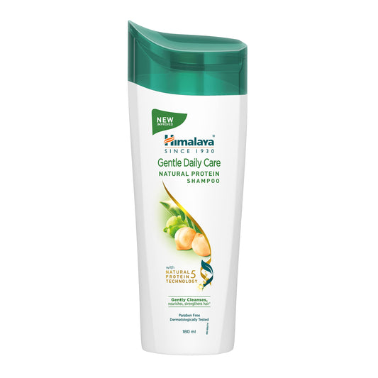 Himalaya gentle daily care protein shampoo front packaging shows product benefits