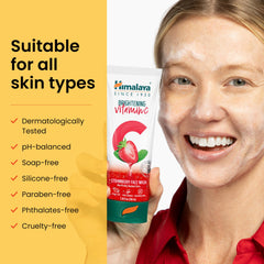 Himalaya 100ml bottle beside everyday items illustrating travel-friendly size