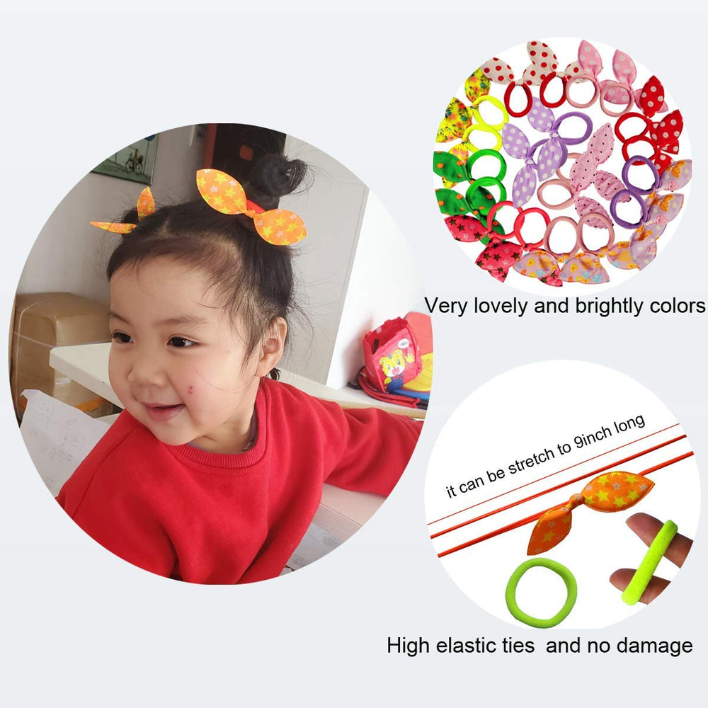Himeeu in-use ponytail on a child demonstrating gentle hold without creases