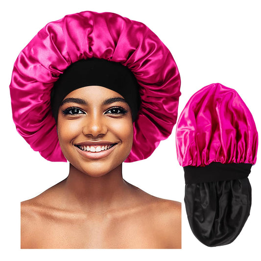 Himoswis front view bonnet showing shape and wide band protecting hair