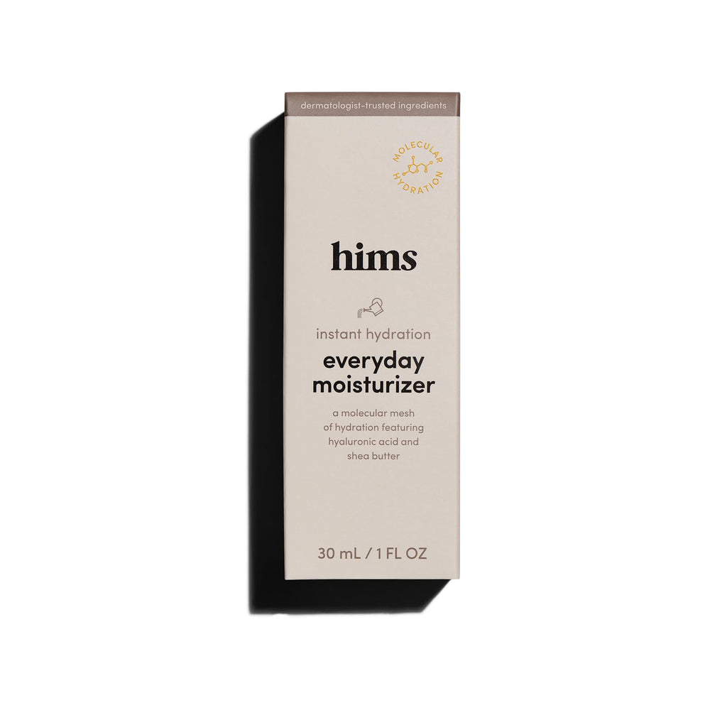 HIMS & HERS front packaging showing compact tube and brand clarity