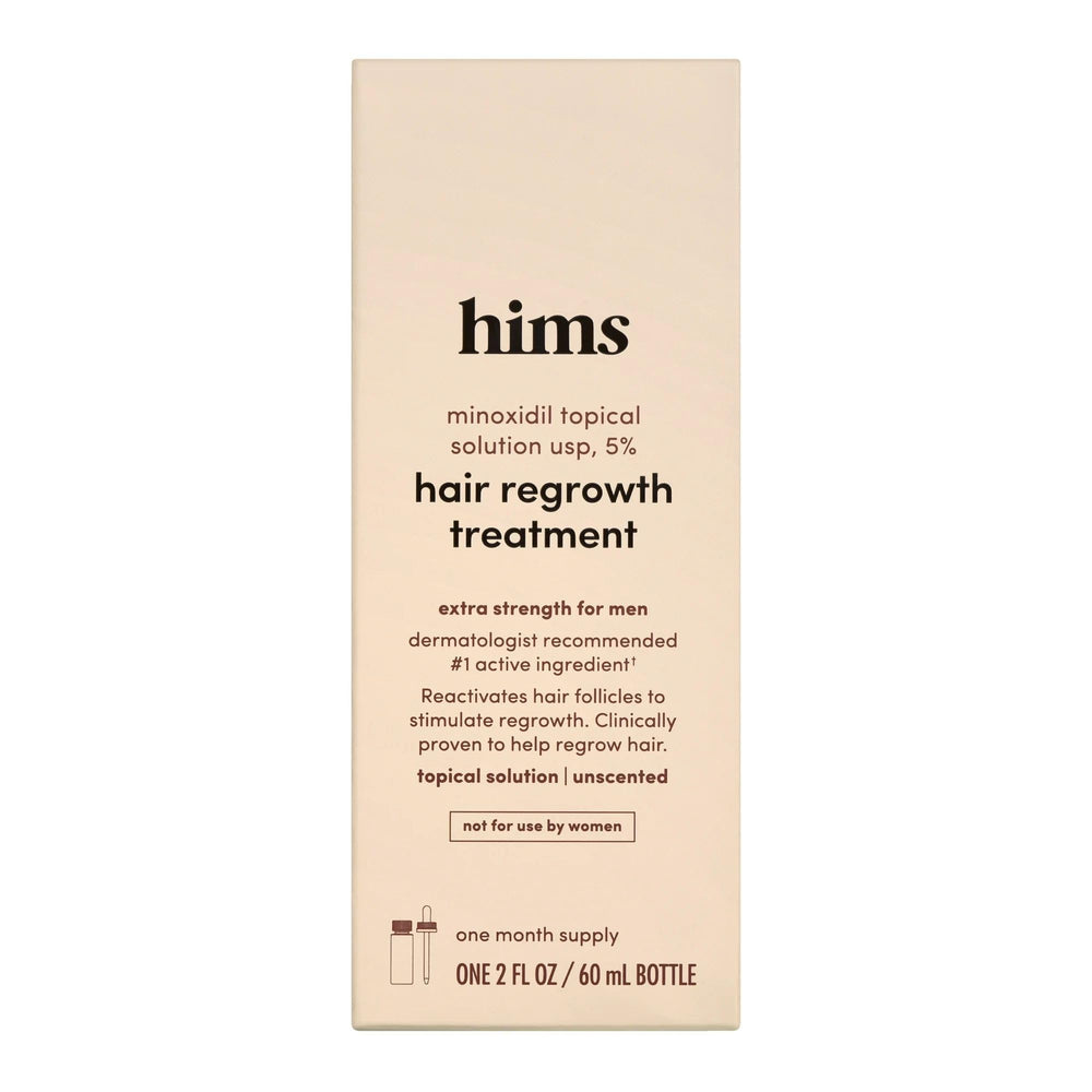 hims ingredients label close-up showing saw palmetto and clean-ingredient benefit