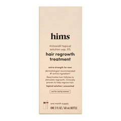 hims ingredients label close-up showing saw palmetto and clean-ingredient benefit