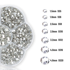 HINABTRU close-up facets of K9 glass rhinestone showing intense sparkle
