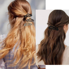 HINGTAI barrette holding half-up hairstyle offering secure, neat styling