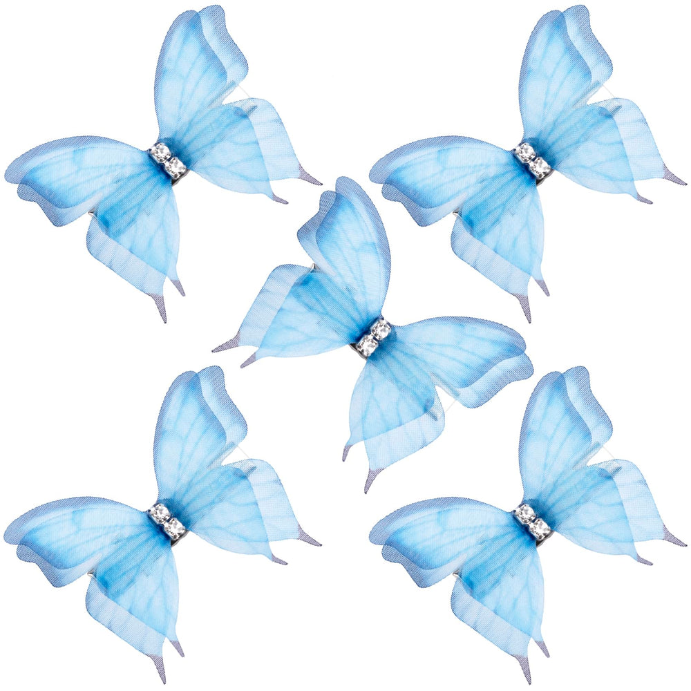 HINZIC front view showing gradient blue butterflies adding delicate sparkle