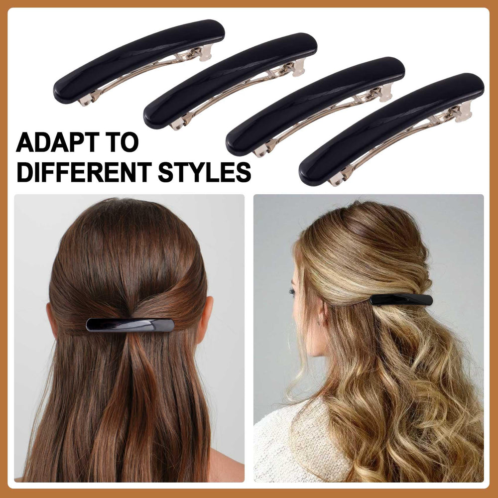 HINZIC barrettes styled in a bridal setting adding subtle, elegant hold