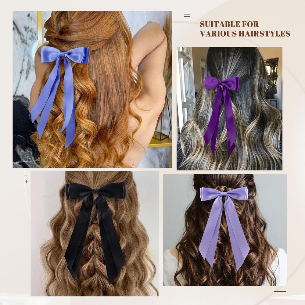 hisial paired bows in twin ponytails adding playful charm