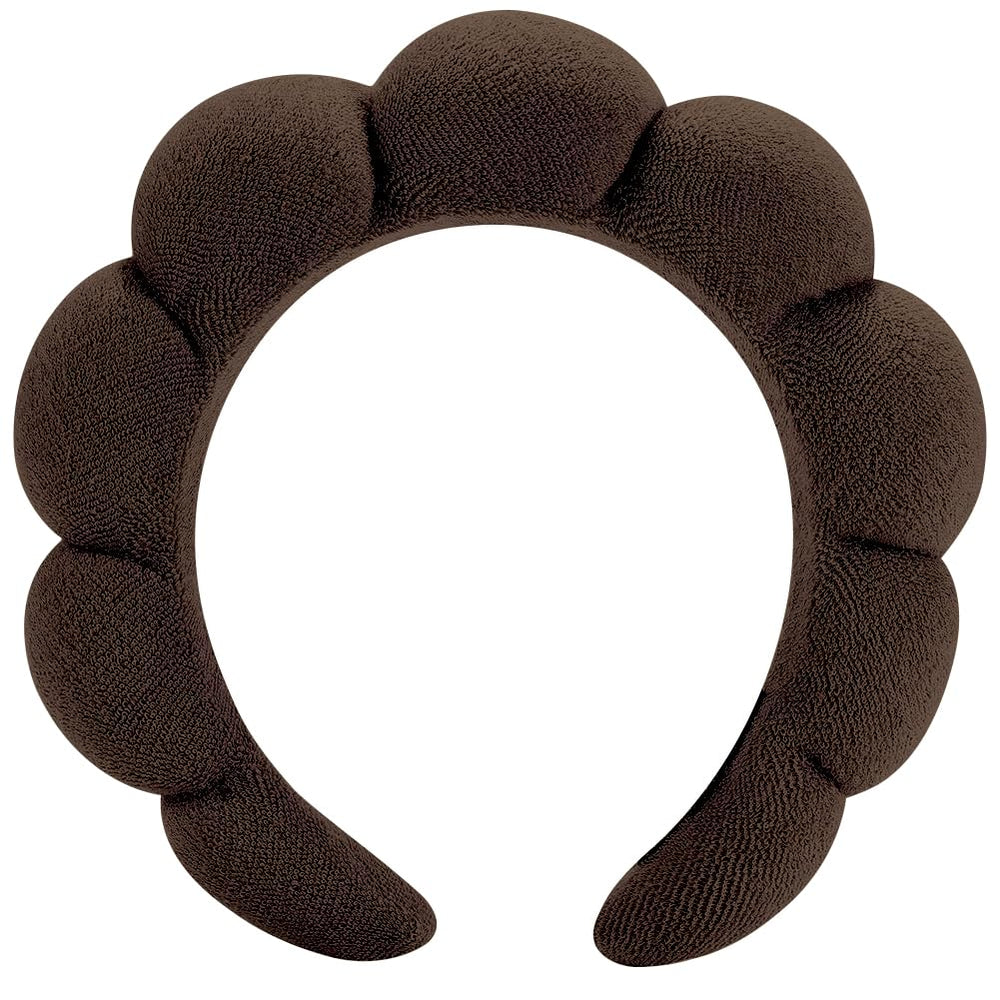 HitModa front view of flower-shaped headband shows soft cushion and pretty look