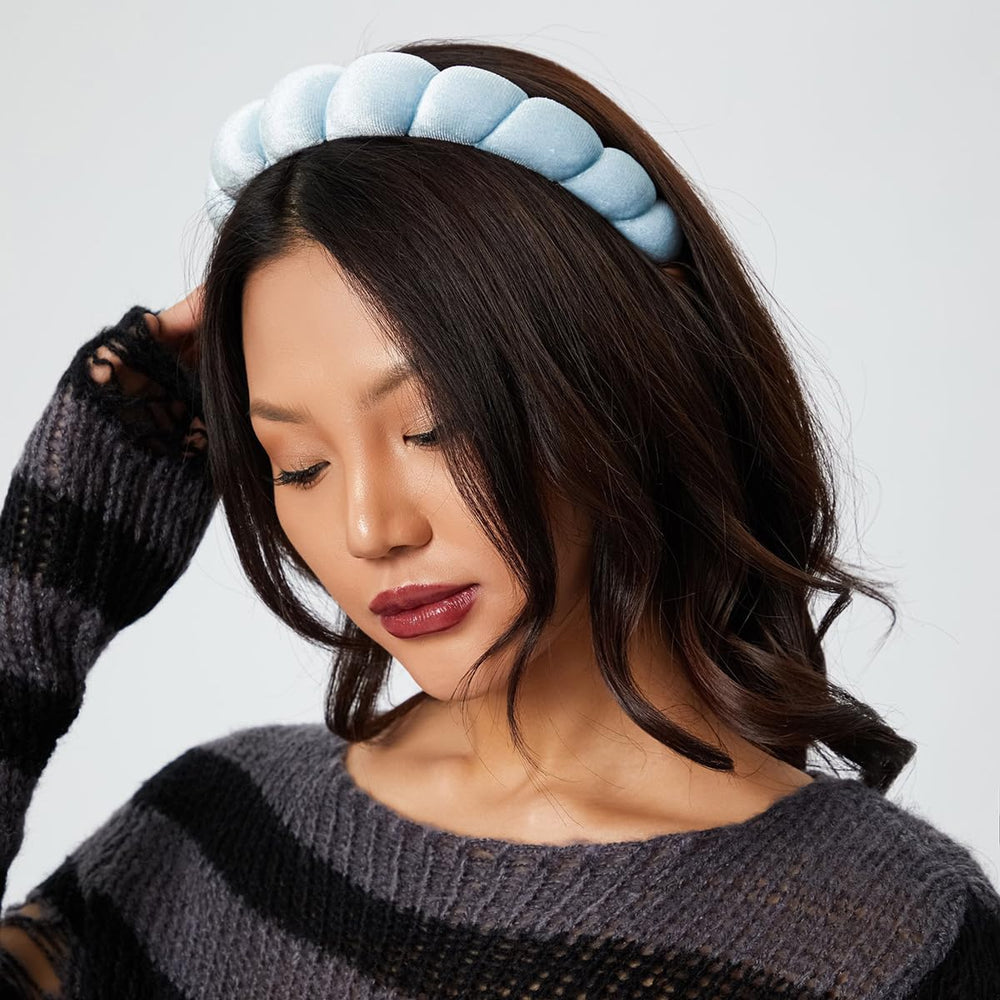HitModa headband held in hand to show scale and roomy fit