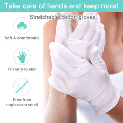 HJDHS gloves close-knit cotton texture highlighting breathable comfort
