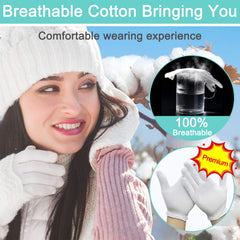 HJDHS gloves worn overnight after lotion to lock in moisture benefit