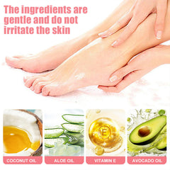 HJXUQIME applying stick to heel demonstrating targeted callus care