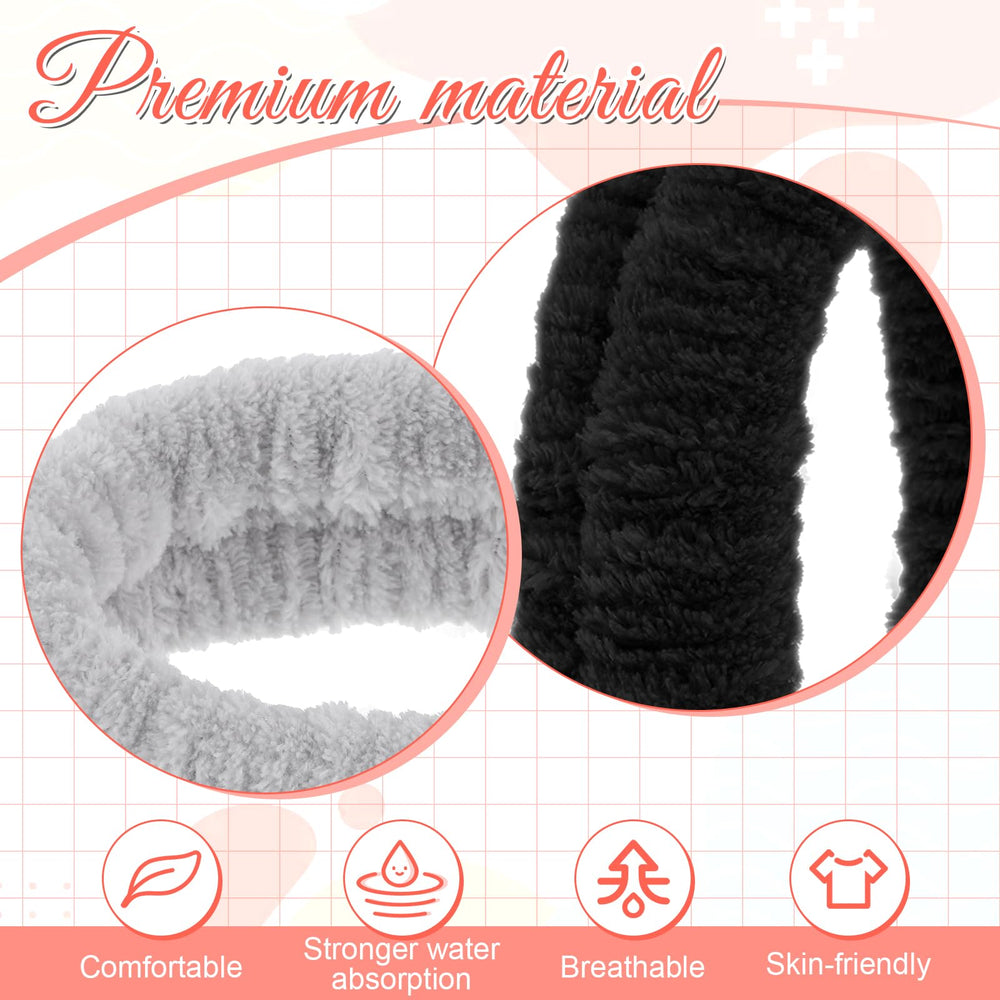 HJZHII headband beside ruler showing 17×5 cm size and stretchable fit for most heads