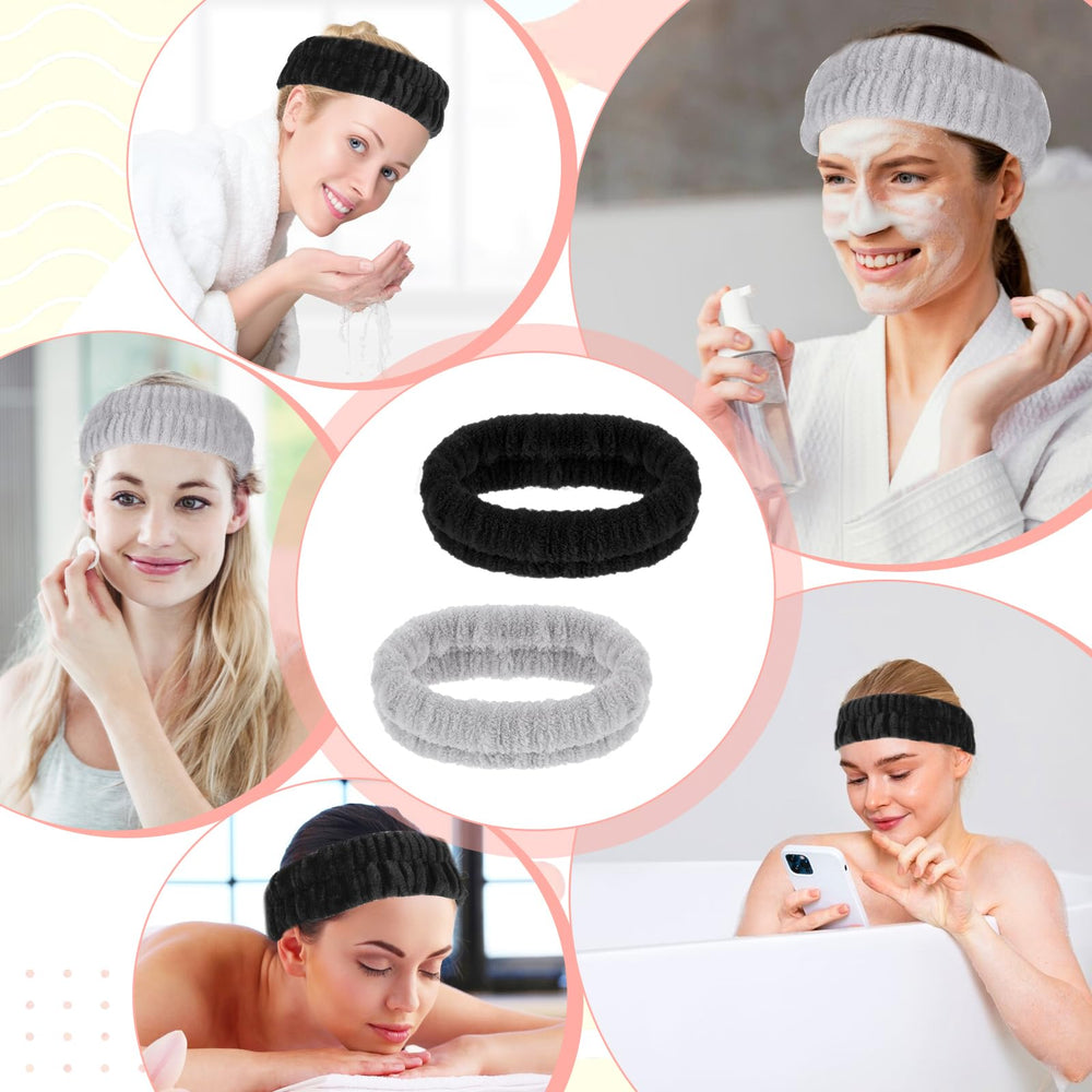 HJZHII headbands laid out with detergent and air-dry reminder for easy care and longevity