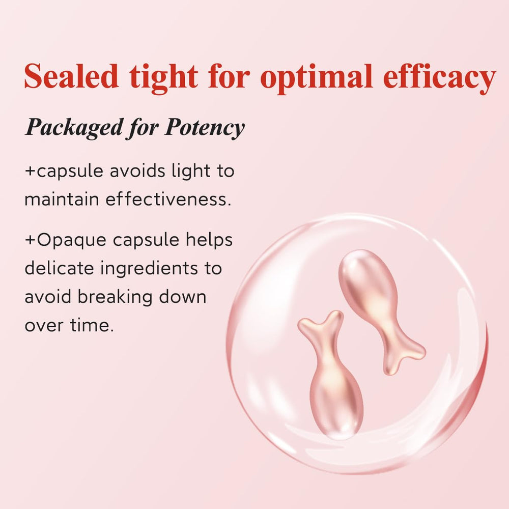 HKH product label listing collagen, Vitamin C and Vitamin E for firmness support