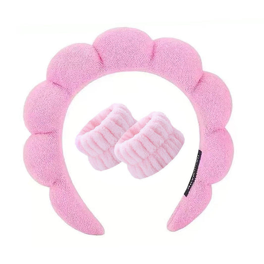 HKOVNE headband front view showing secure hair protection benefit