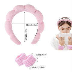 HKOVNE headband in use washing face keeping hair dry