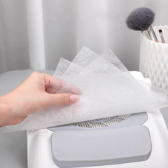 HLQHXWHZT single filter sheet flat lay showing usable size and easy handling benefit