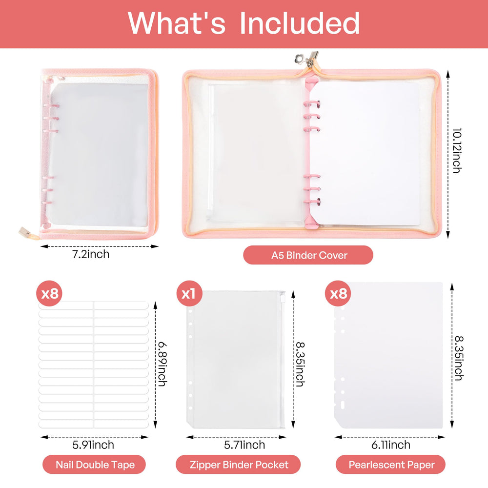 HLQHXWHZT zipped pocket holding tapes and decals for accessory organization