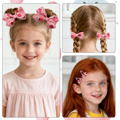 HLTOO clips and ties used in a half-up hairstyle, playful accent for outfits