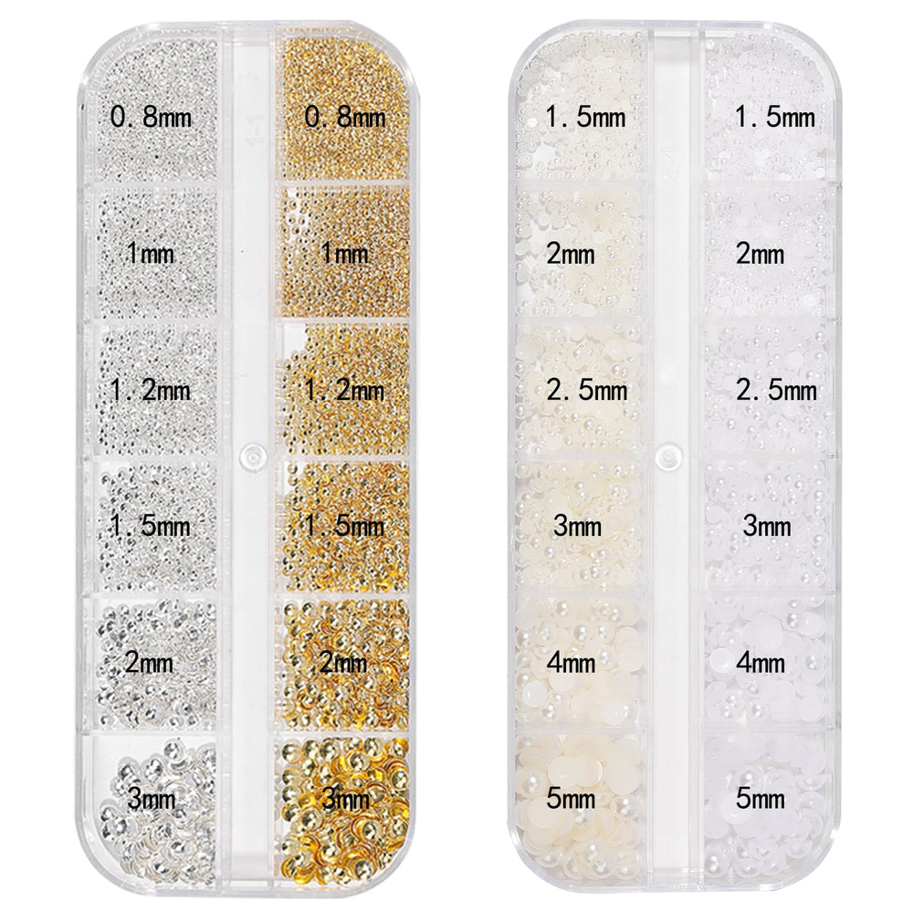 HNUIX close-up of mixed beads revealing texture and easy-to-place sizes