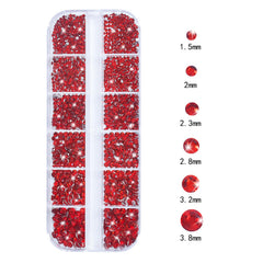 HNUIX size comparison showing six round sizes for precise nail design matching
