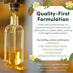 HobaCare oil pouring drops from bottle demonstrating precise application benefit