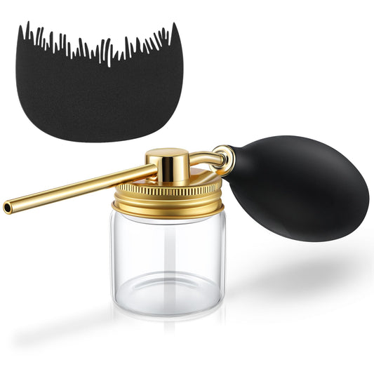 Hohean front view gold spray bottle showing sleek travel-friendly design and quick application benefit