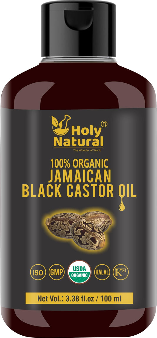 Holy Natural front packaging showing bottle and label for clear product identification and trust