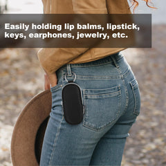 Homakover size comparison next to coin showing pocket-sized scale and portability benefit