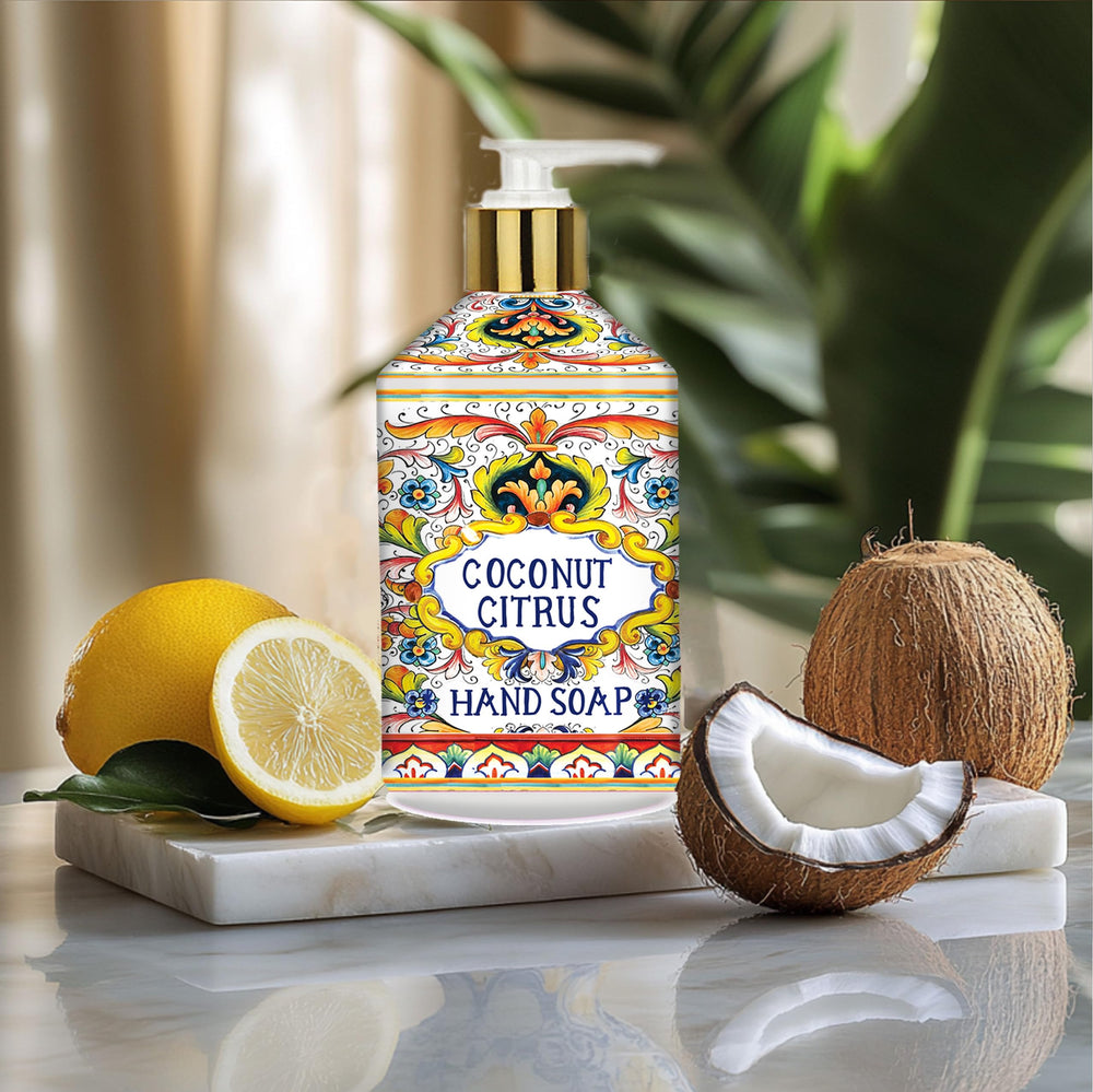 Home & Body Company Coconut Citrus pump action, dispenses controlled foam