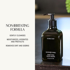 Homecourt lather texture on hand showing gentle hydrating foam