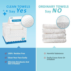 HOMEXCEL stacked towels displaying thickness and ready-to-use convenience