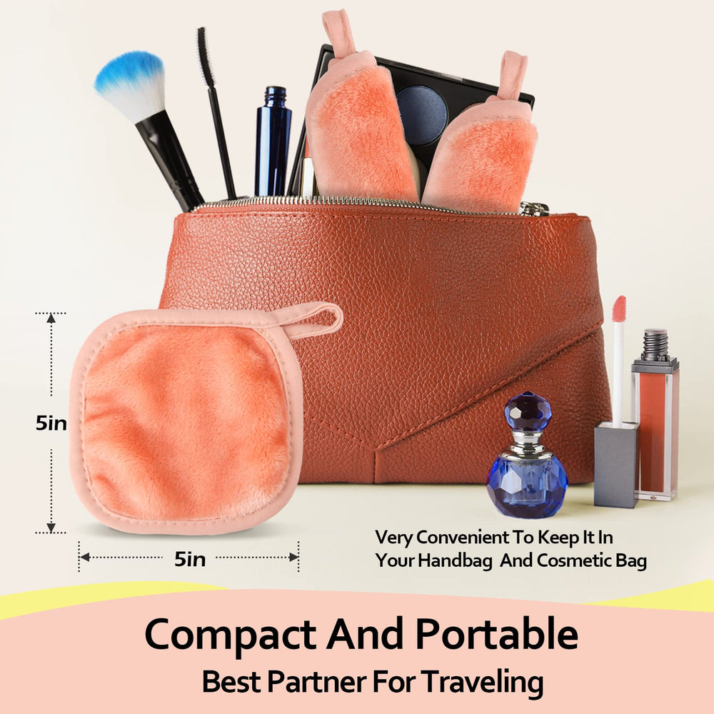 HOMEXCEL cloths packed in travel pouch ready for on-the-go cleansing
