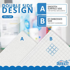 HOMEXCEL wet towel absorption demo showing fast liquid uptake and durable wet strength