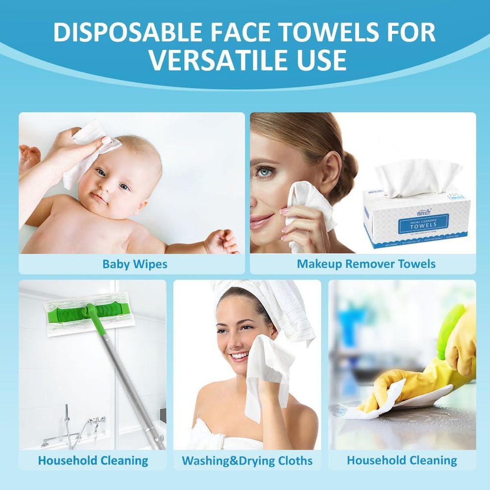 HOMEXCEL wipe dampened with cleanser removing makeup for effective cleansing