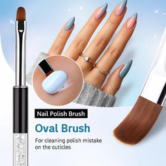HomTop brushes in use sculpting builder gel demonstrating precise control