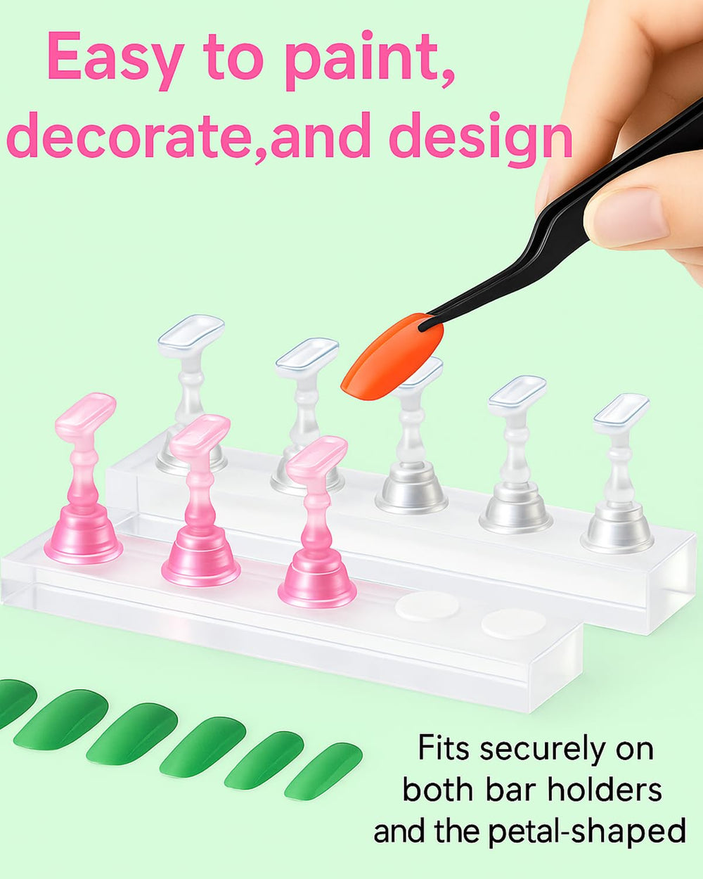 HomTop flower-shaped magnetic holder detail for stylish display stability